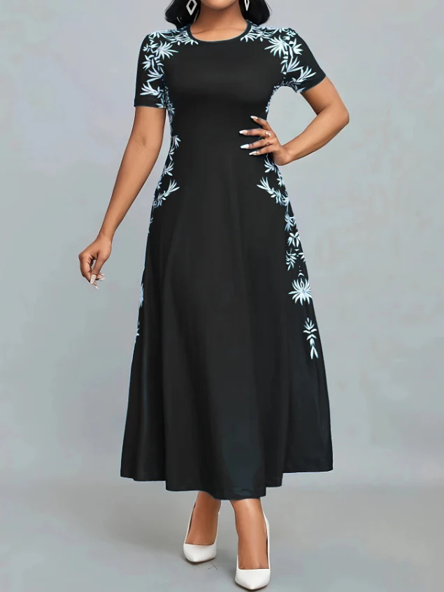 Damen Elegantes Maxikleid mit floralen Stickereien R&B - Image 8