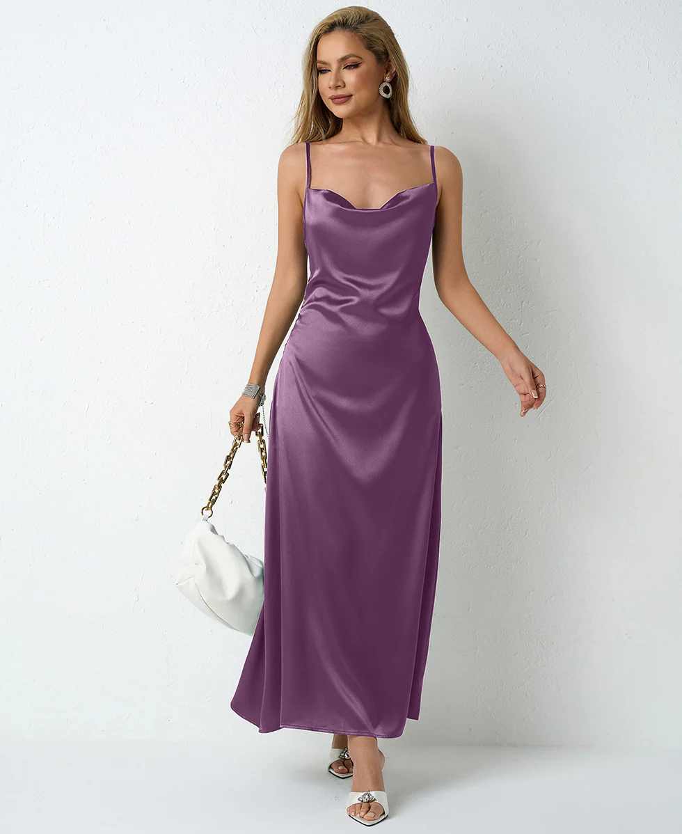 Damen Elegantes Maxikleid mit schicker Neckholder-Optik R&B - Image 7