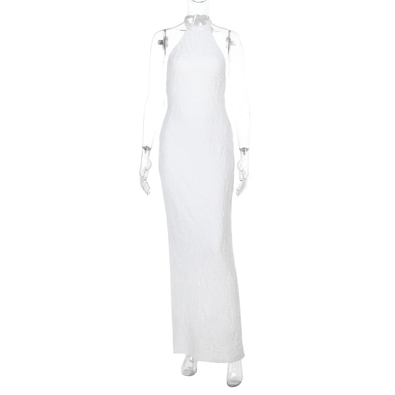 Damen elegantes Maxikleid mit schmalem Schnitt und hochgeschlossenem Design R&B - Image 6