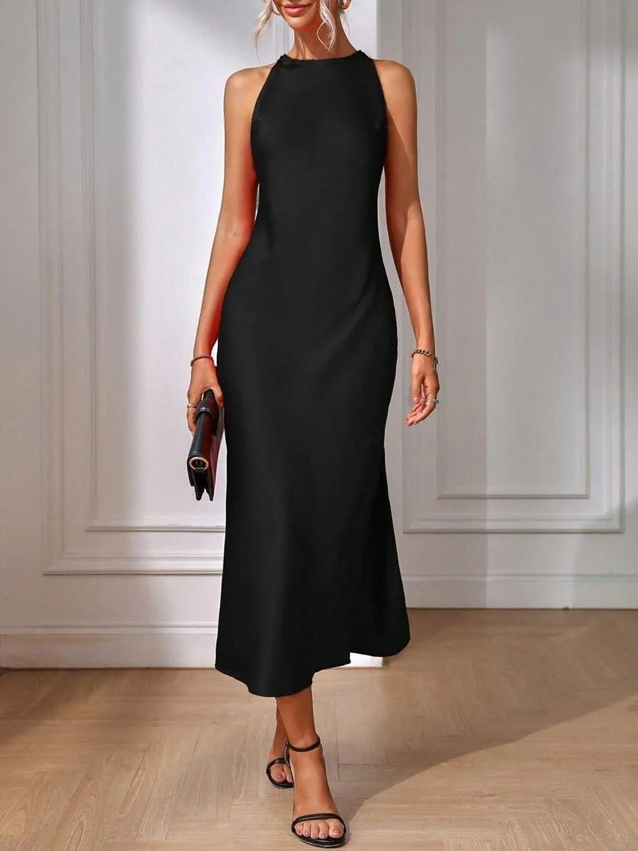 Damen Elegantes Maxikleid mit schmalem Träger und körpernahem Schnitt R&B - Image 8