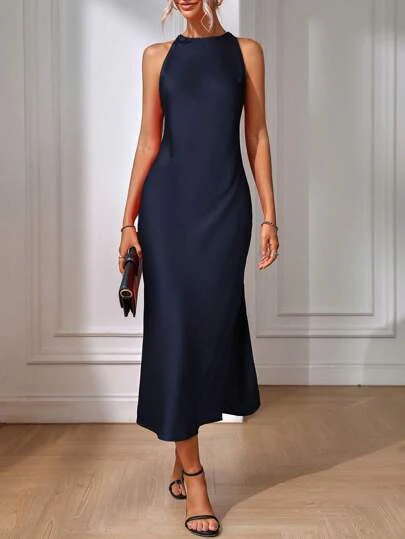 Damen Elegantes Maxikleid mit schmalem Träger und körpernahem Schnitt R&B - Image 9