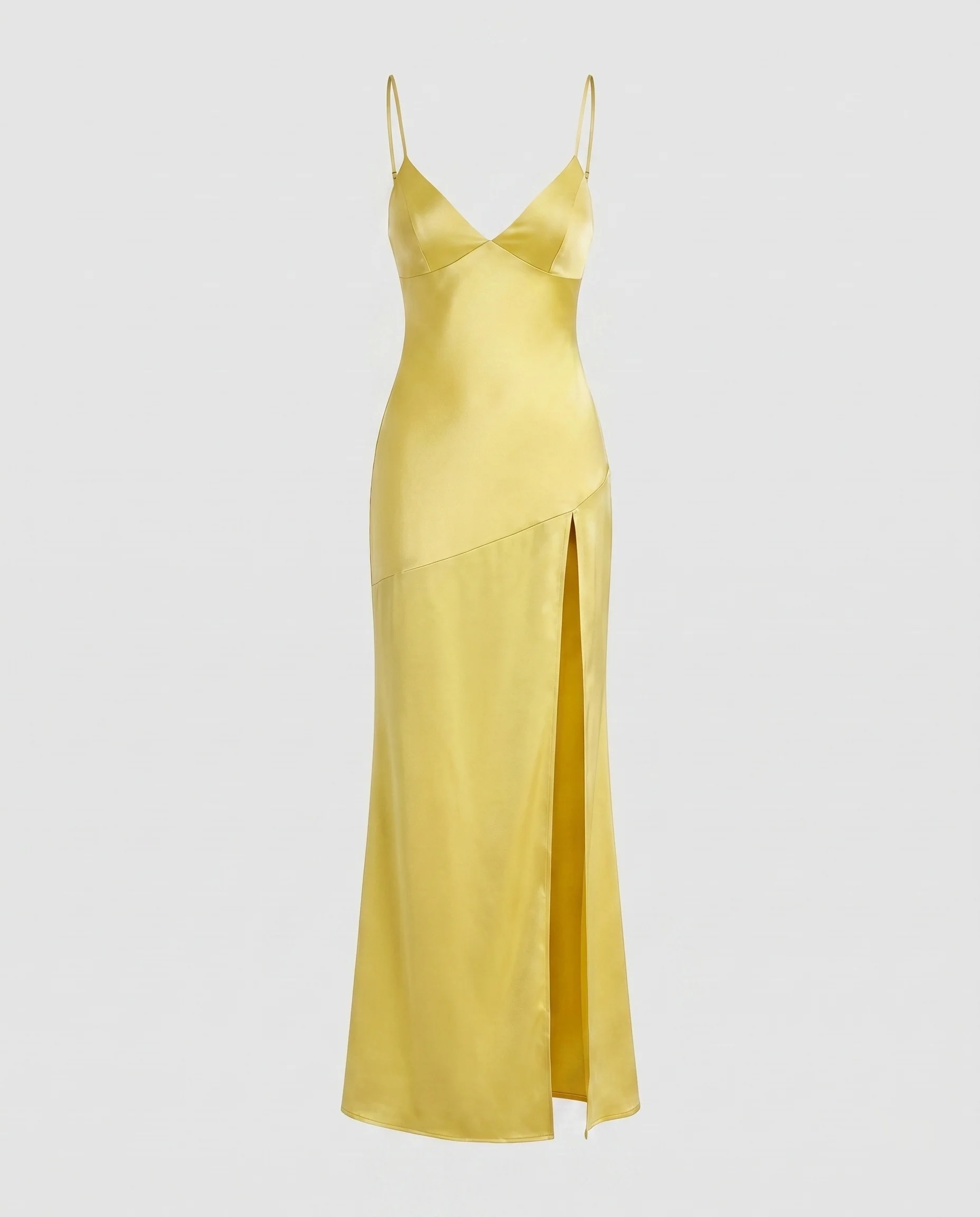 Damen Elegantes Maxikleid mit verführerischem Spaghetti-Trägerdesign und seitlichem Schlitz R&B - Image 11