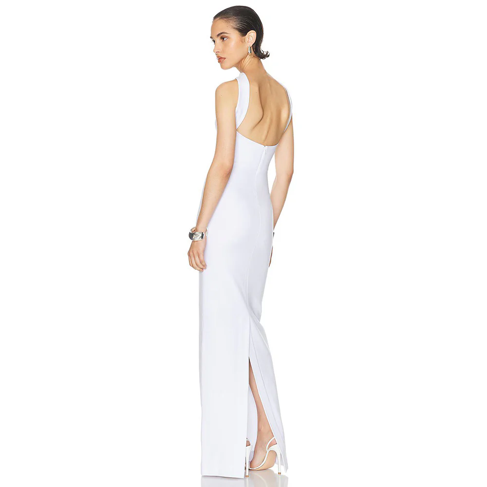 Damen elegantes Maxikleid mit verstellbaren Trägern Heidi-Mode - Image 4