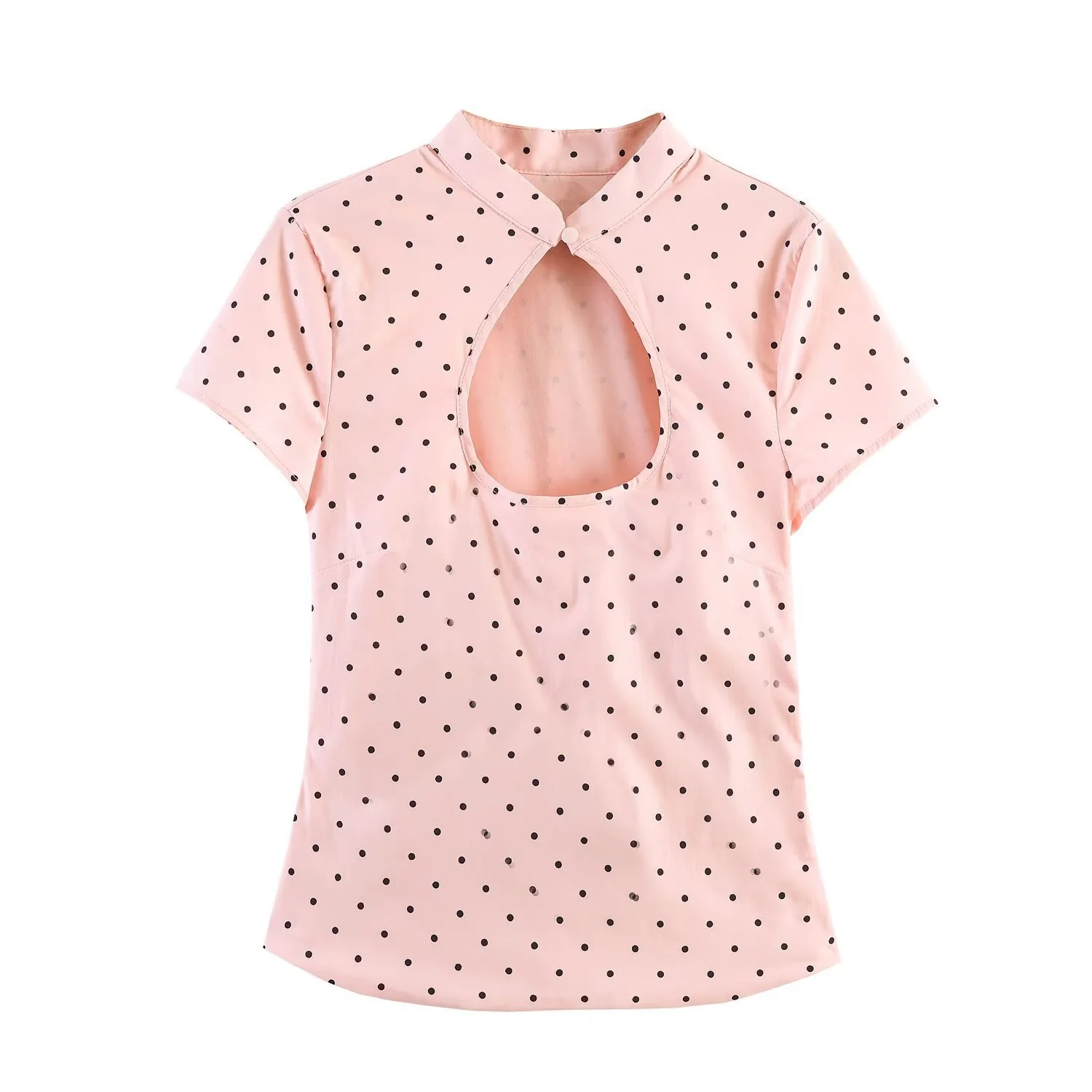 Damen Elegantes Oberteil mit innovativem Ausschnitt und feinem Stoff R&B - Image 3