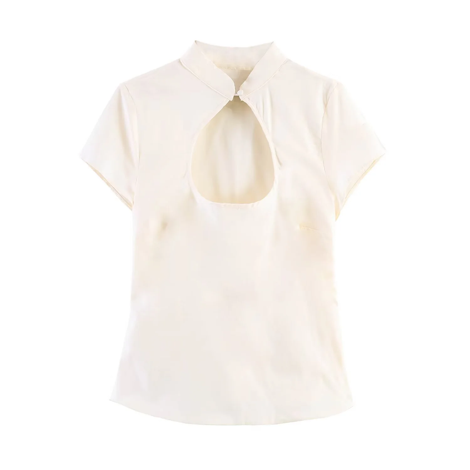 Damen Elegantes Oberteil mit innovativem Ausschnitt und feinem Stoff R&B - Image 7