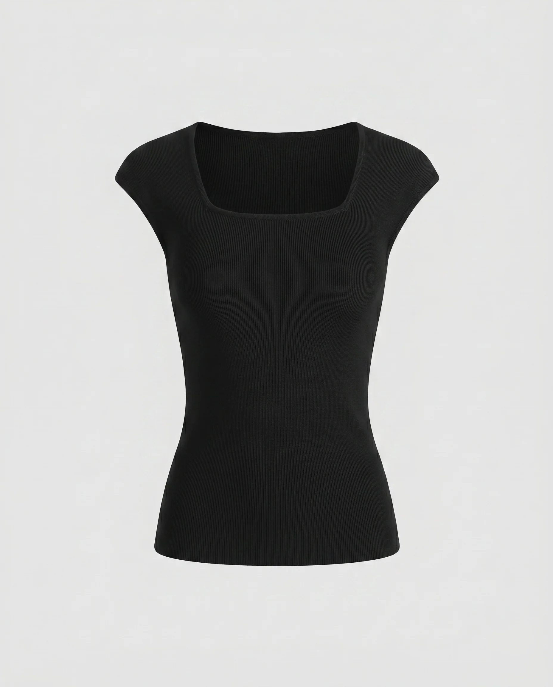 Damen elegantes Oberteil mit schickem Quadrat-Ausschnitt und angenehmem Tragekomfort - Image 5