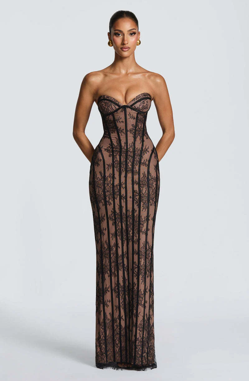 Damen Elegantes Spitzenkleid im figurbetonten Design Heidi-Mode - Image 6