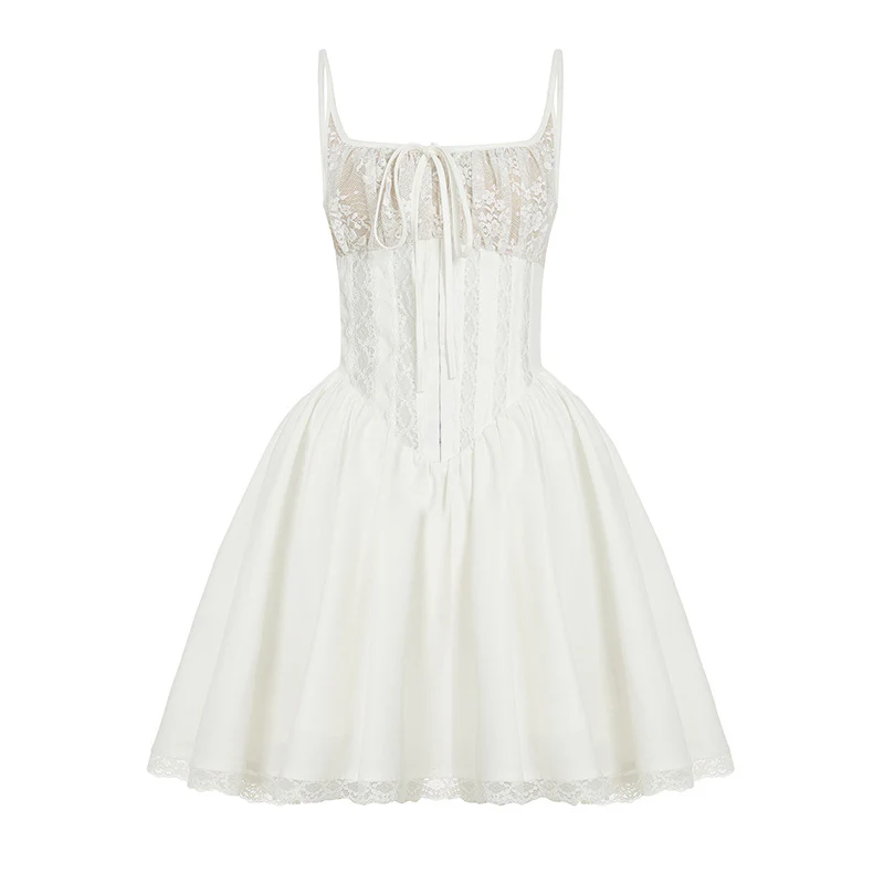 Damen elegantes Spitzenkleid mit niedlichen Rüschendetails Heidi-Mode - Image 6