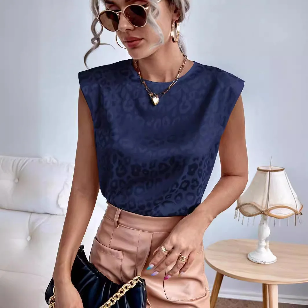 Damen Elegantes Tiermuster Oberteil R&B - Image 2
