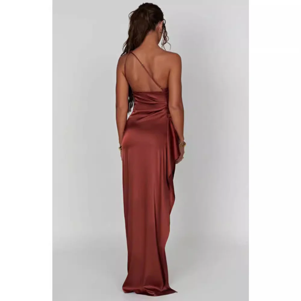Damen Elegantes und figurbetontes Abendkleid mit asymmetrischem Schnitt R&B - Image 3