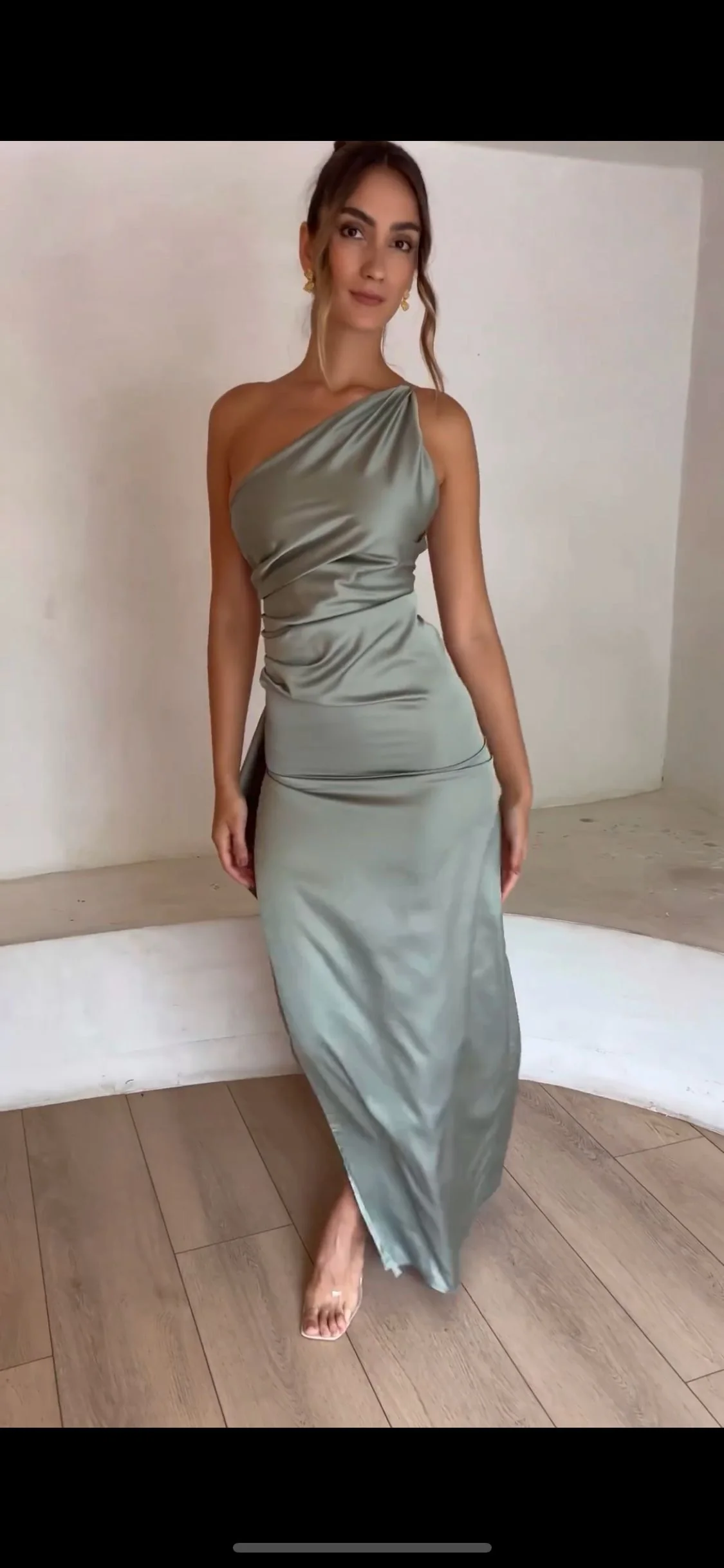 Damen Elegantes und figurbetontes Abendkleid mit asymmetrischem Schnitt R&B - Image 6