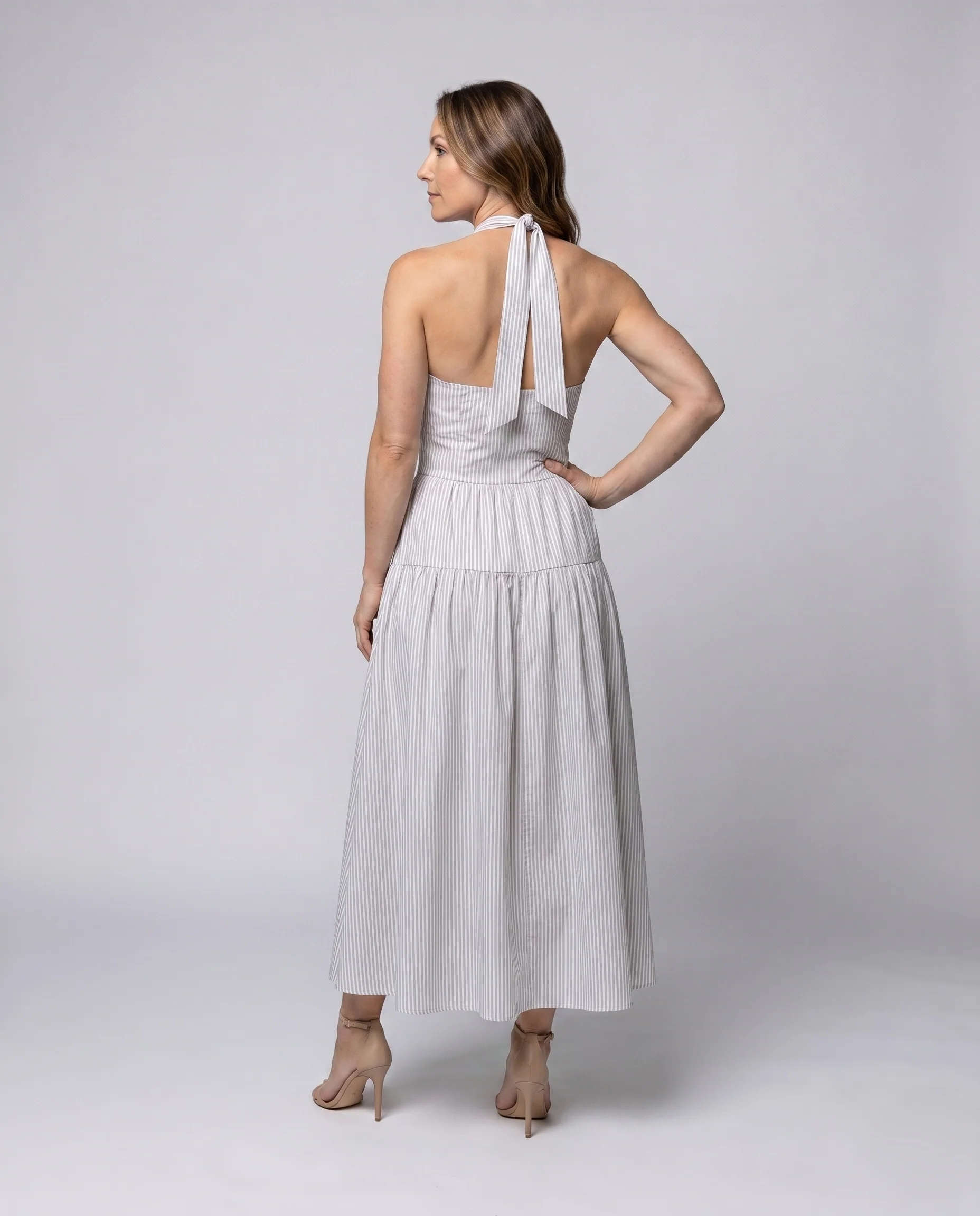 Damen Elegantes und luftiges Sommerkleid mit Schleifendetail R&B - Image 4