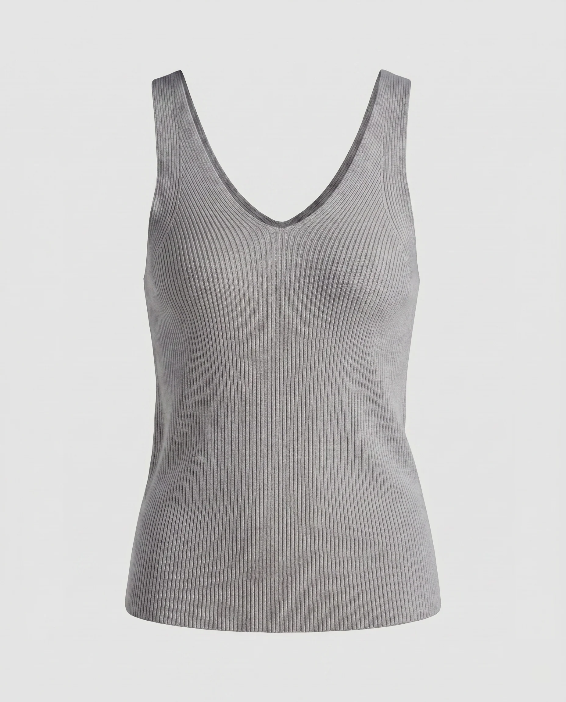 Damen elegantes Viskose-Trägertop mit feiner Rippstruktur - Image 9