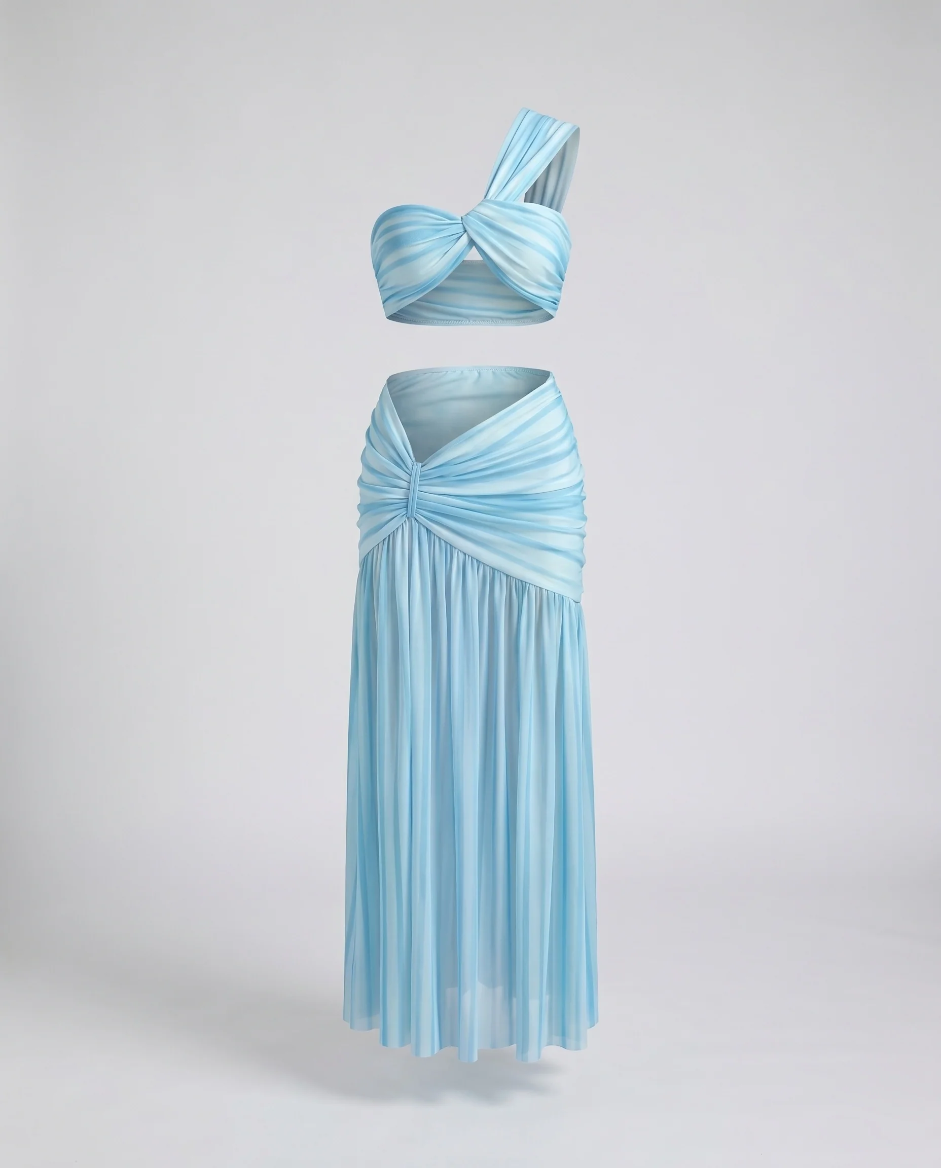 Damen Elegantes Wickelkleid mit asymmetrischem Schnitt und tiefem Schlitz R&B - Image 5