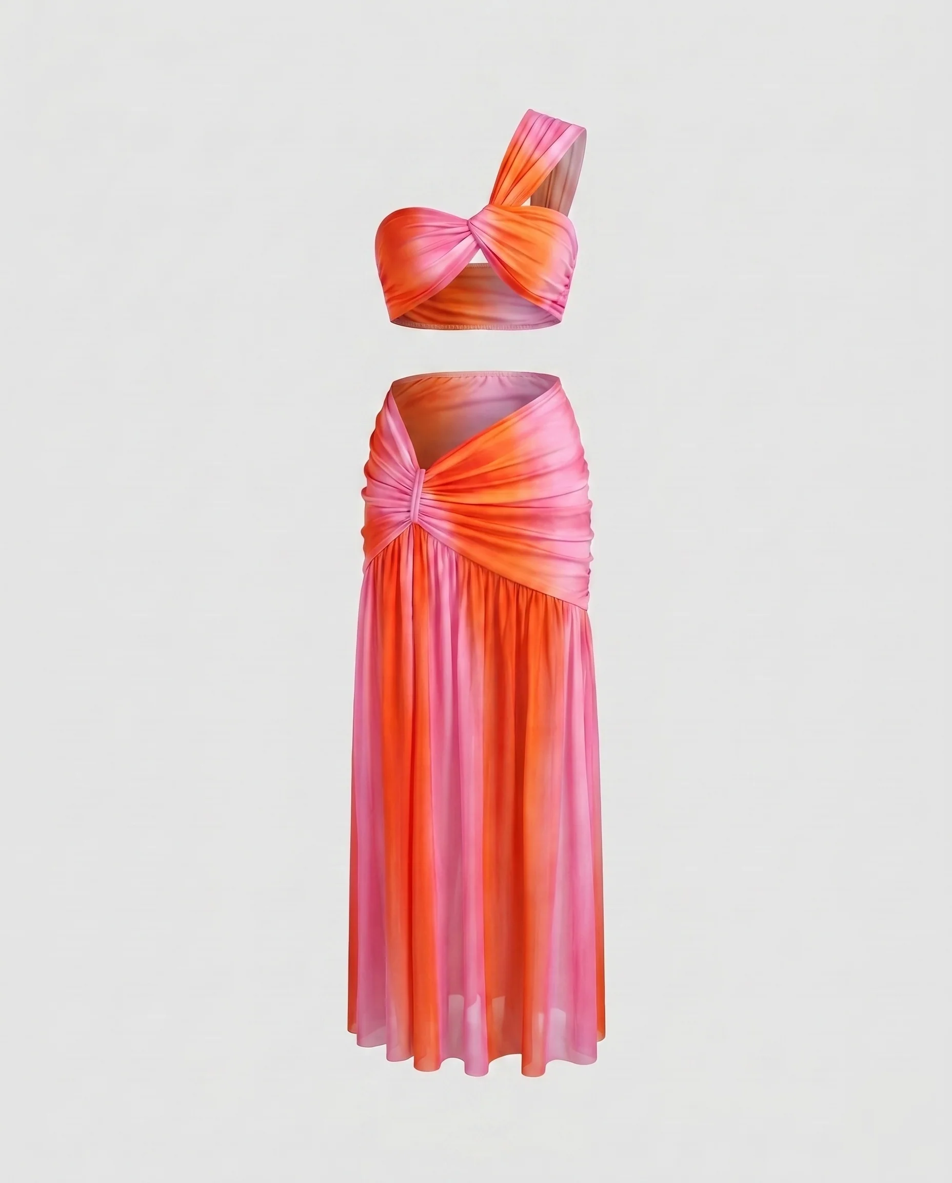 Damen Elegantes Wickelkleid mit asymmetrischem Schnitt und tiefem Schlitz R&B - Image 6