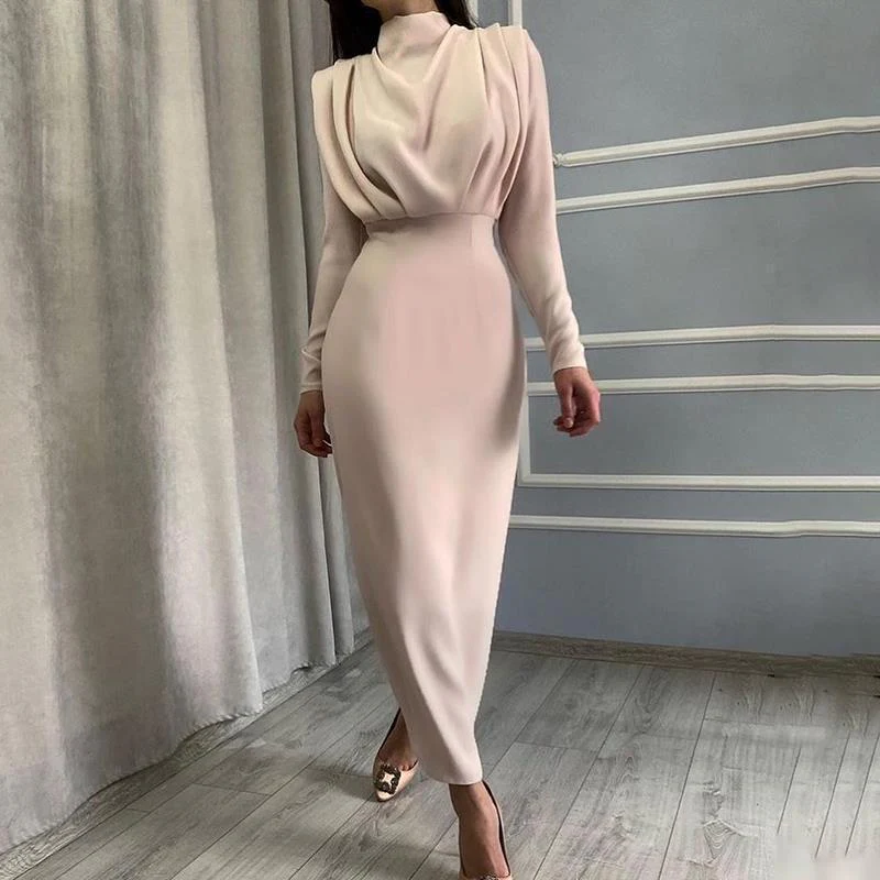 Damen Elegantes Wickelkleid mit Raffungen und langem Schnitt R&B - Image 6