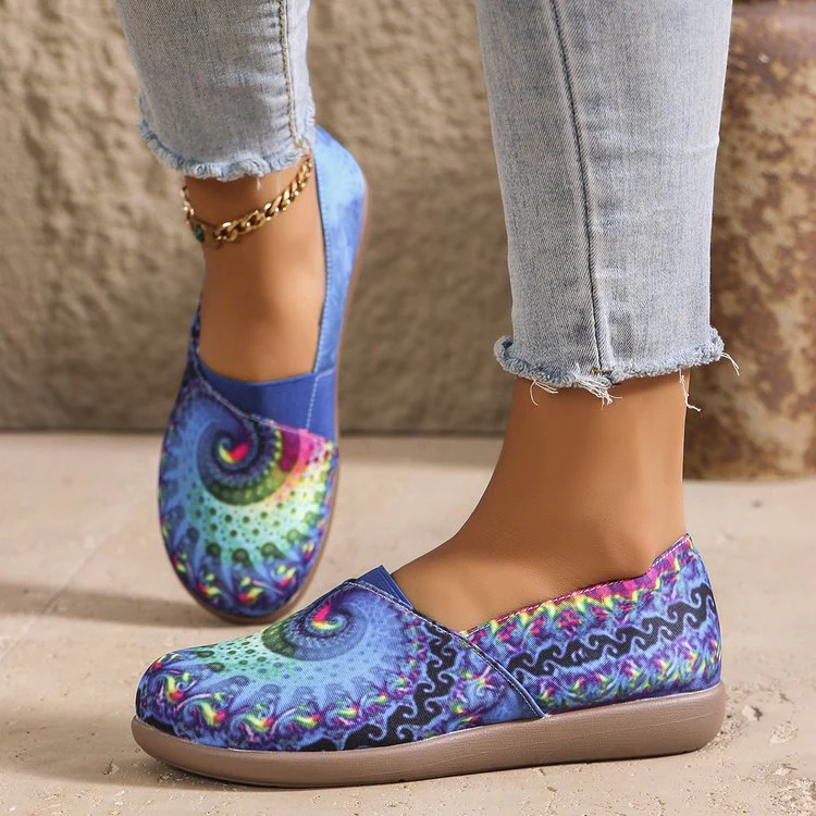 Damen farbenfrohe und bequeme Freizeitschlüpfschuhe R&B - Image 9