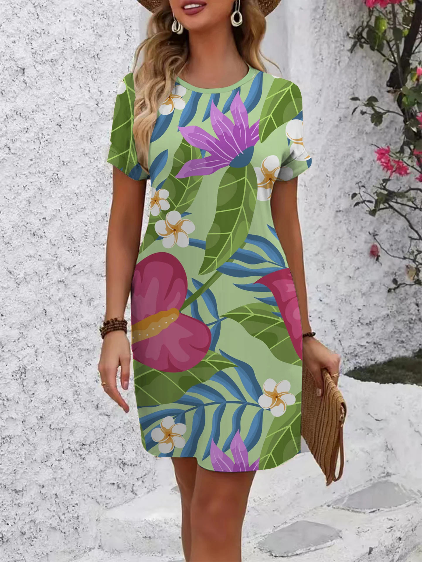 Damen farbenfrohes Mandala Kleid im lässigen Schnitt R&B - Image 16