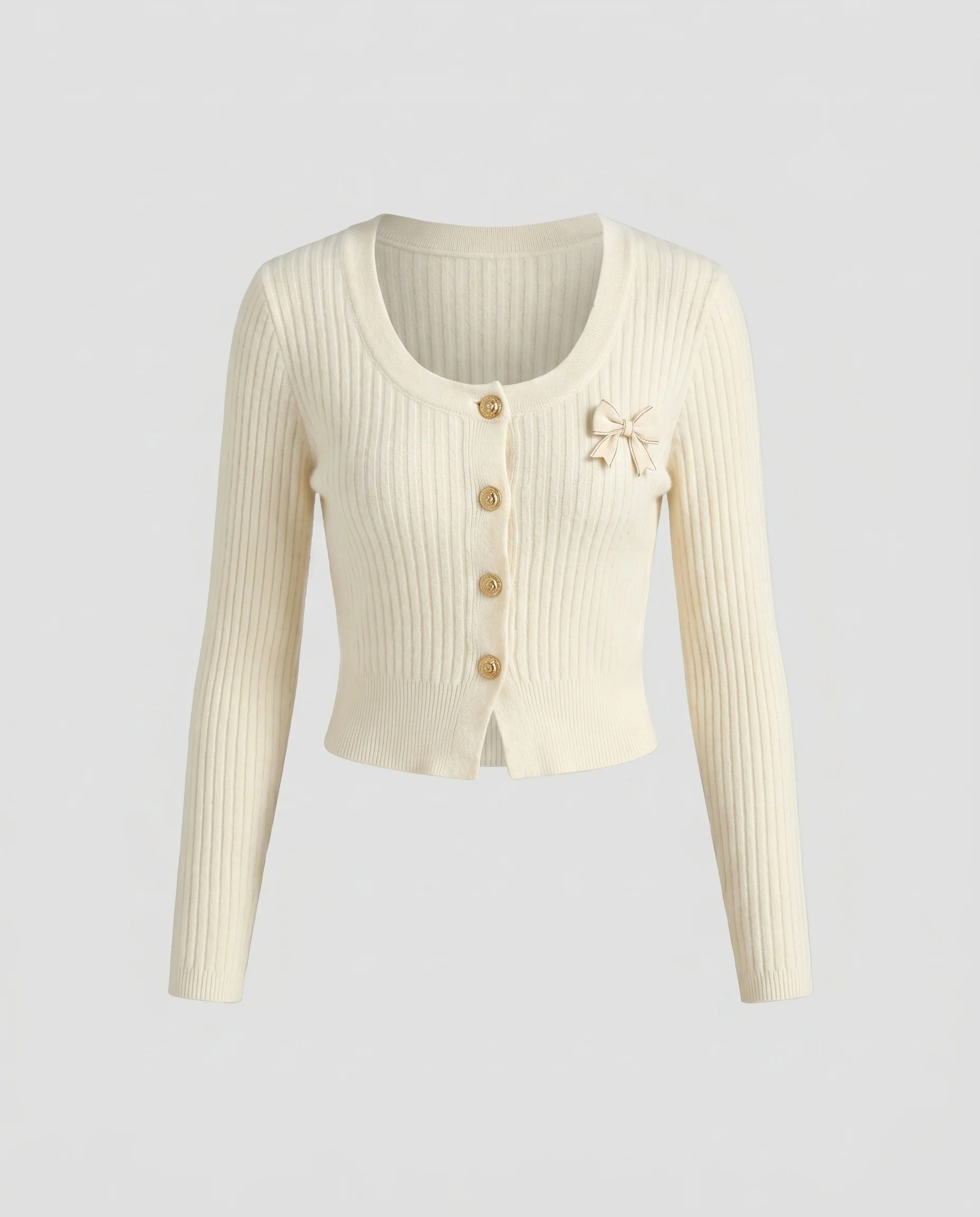 Damen Feiner Strickcardigan mit eleganten Knopfdetails R&B - Image 5