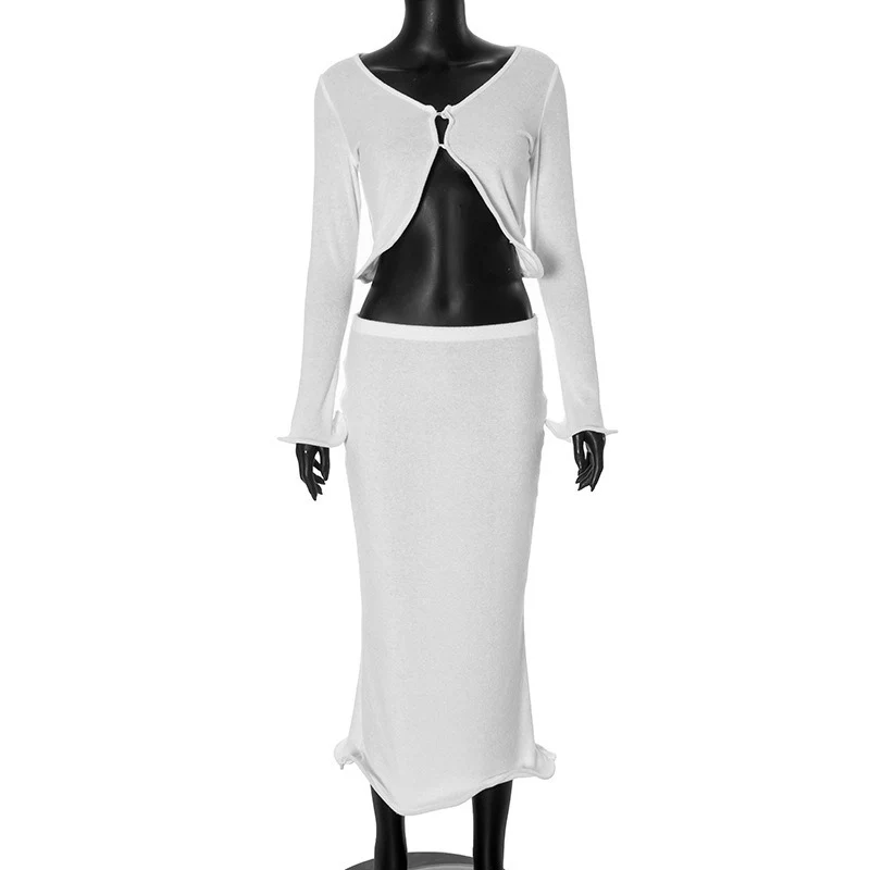 Damen festliches Ensemble mit enganliegendem Rock und elegantem Cardigan R&B - Image 6