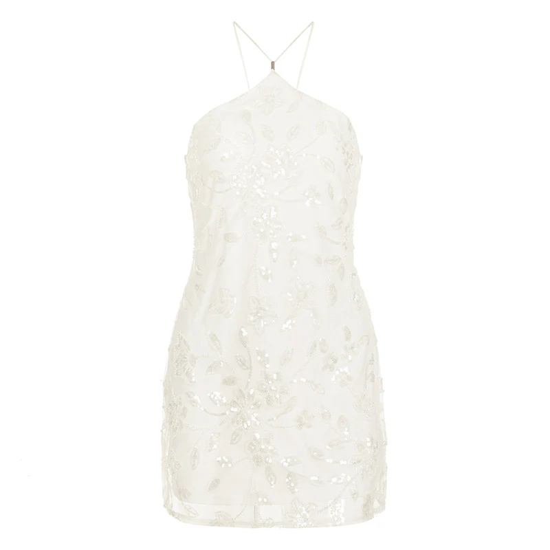 Damen festliches Spitzenkleid mit glitzernden Paillettenverzierungen R&B - Image 6