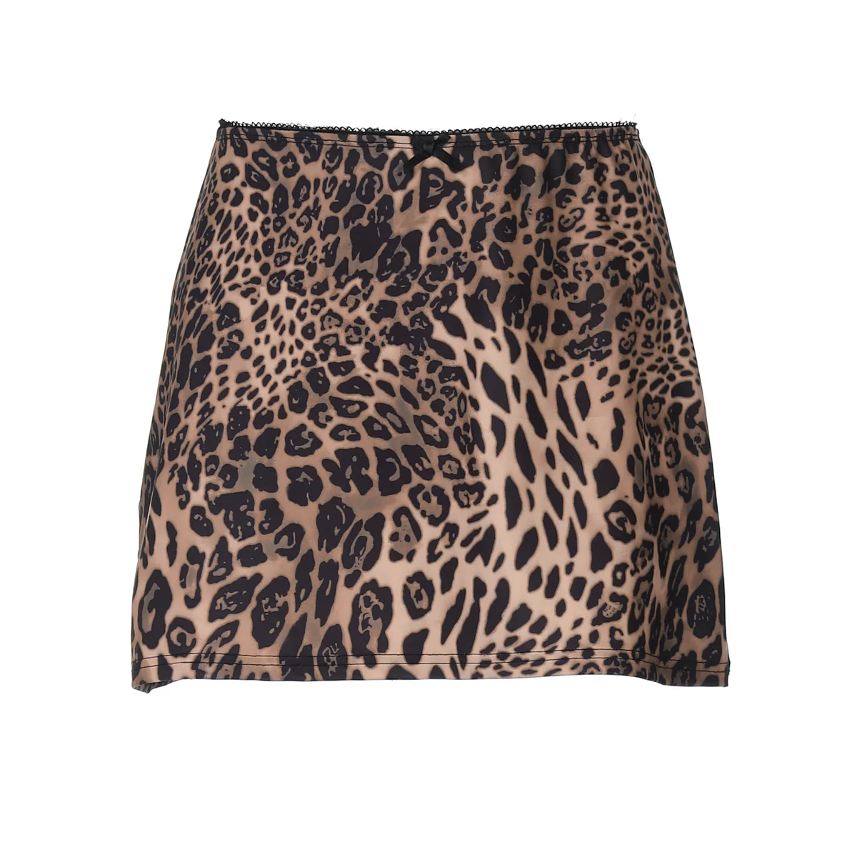 Damen figurfreundlicher Minirock mit trendigem Leo-Muster R&B - Image 5