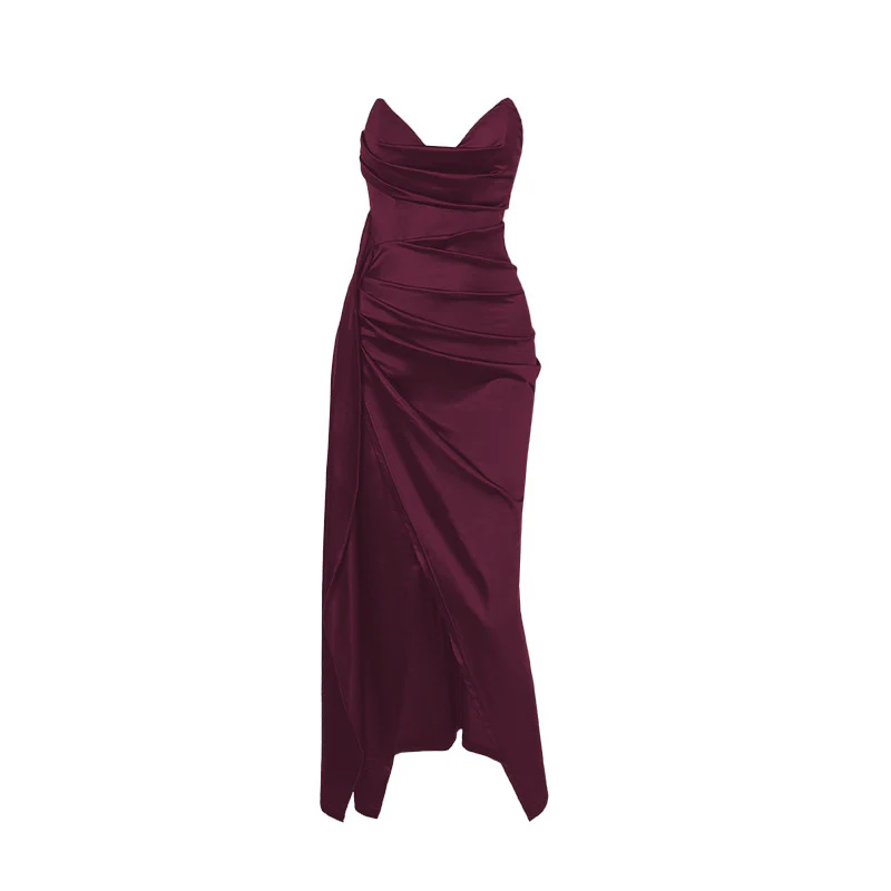 Damen figurbetontes Abendkleid mit asymmetrischem Saum und elegantem Schnitt R&B - Image 10