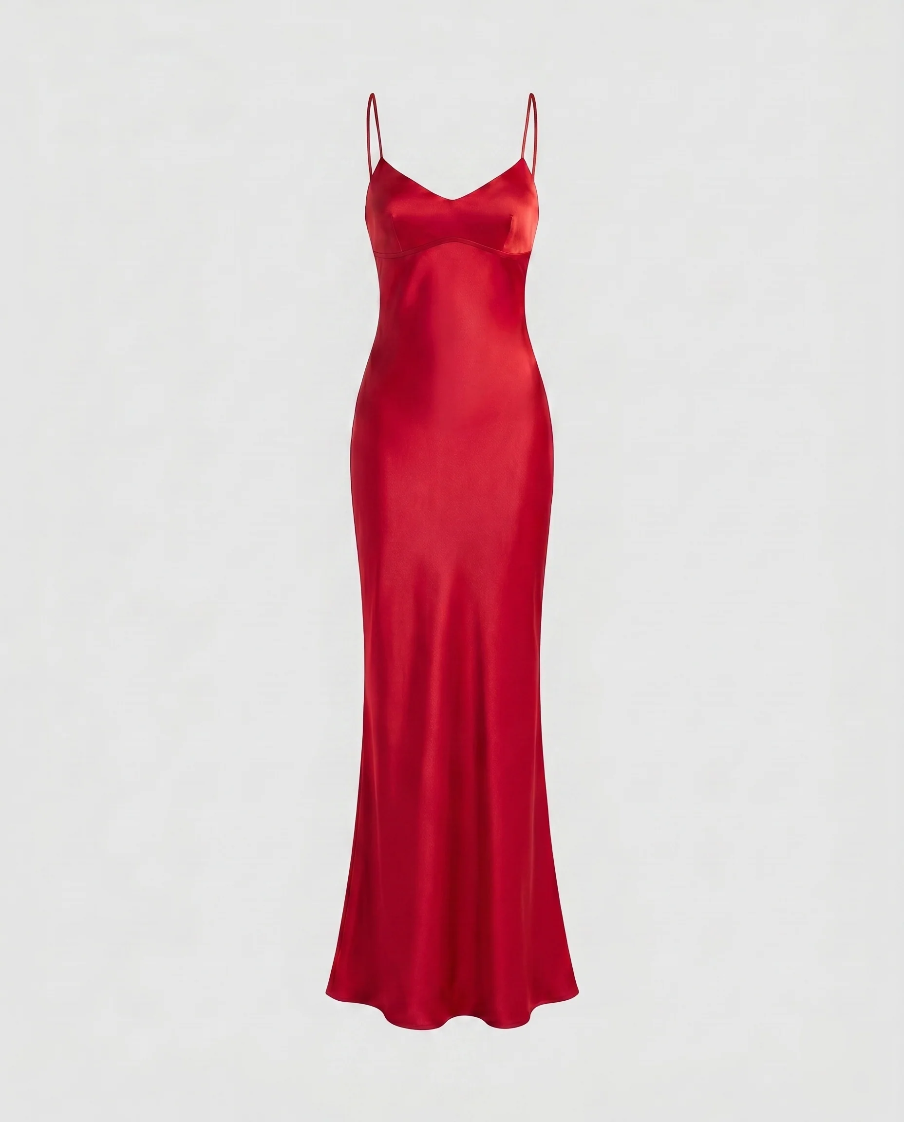 Damen figurbetontes Abendkleid mit Spaghettiträgern und elegantem Drapé R&B - Image 11