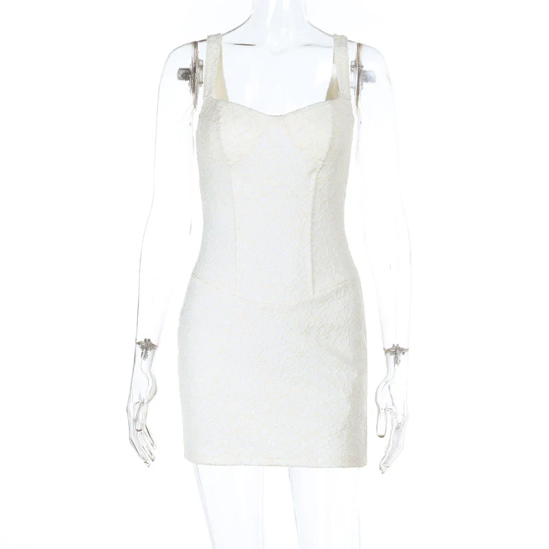 Damen figurbetontes Cocktailkleid mit Spitzenoberteil und elegantem Dekolleté R&B - Image 6