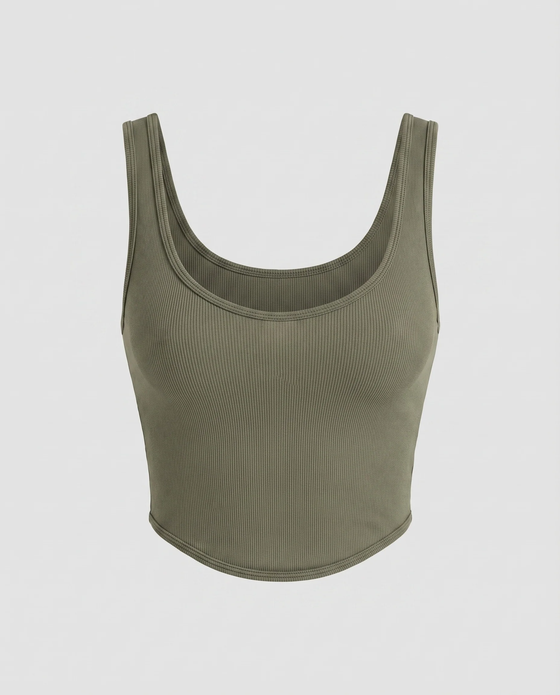 Damen figurbetontes Crop-Top aus hochwertigem Rippstoff - Image 4