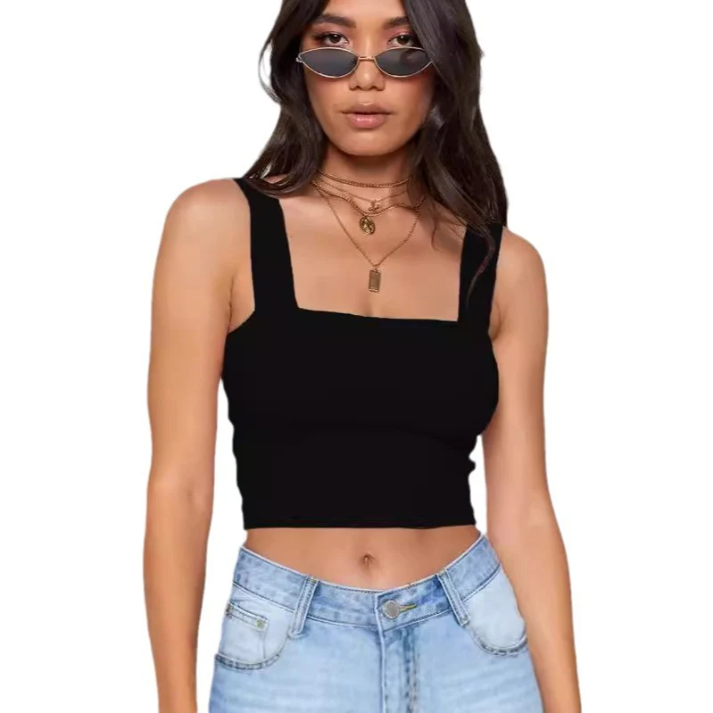 Damen Figurbetontes Crop-Top mit breiten Trägern R&B - Image 5