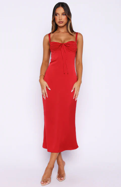 Damen figurbetontes Maxi-Kleid mit floralem Design und seitlichem Schlitz R&B - Image 6