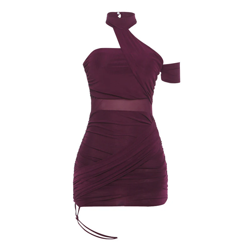 Damen figurbetontes Minikleid mit Rüschendetails und elegantem Wickeldesign R&B - Image 7