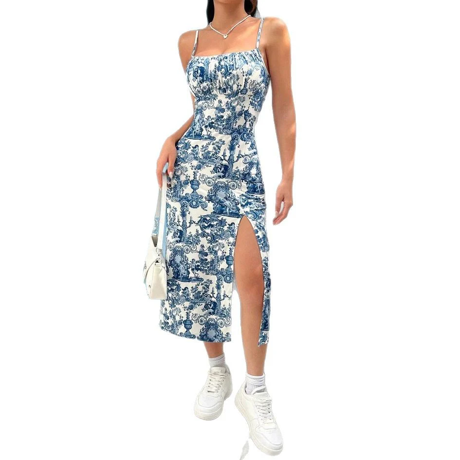 Damen figurbetontes Midikleid mit Raffung und Schlitz R&B - Image 5