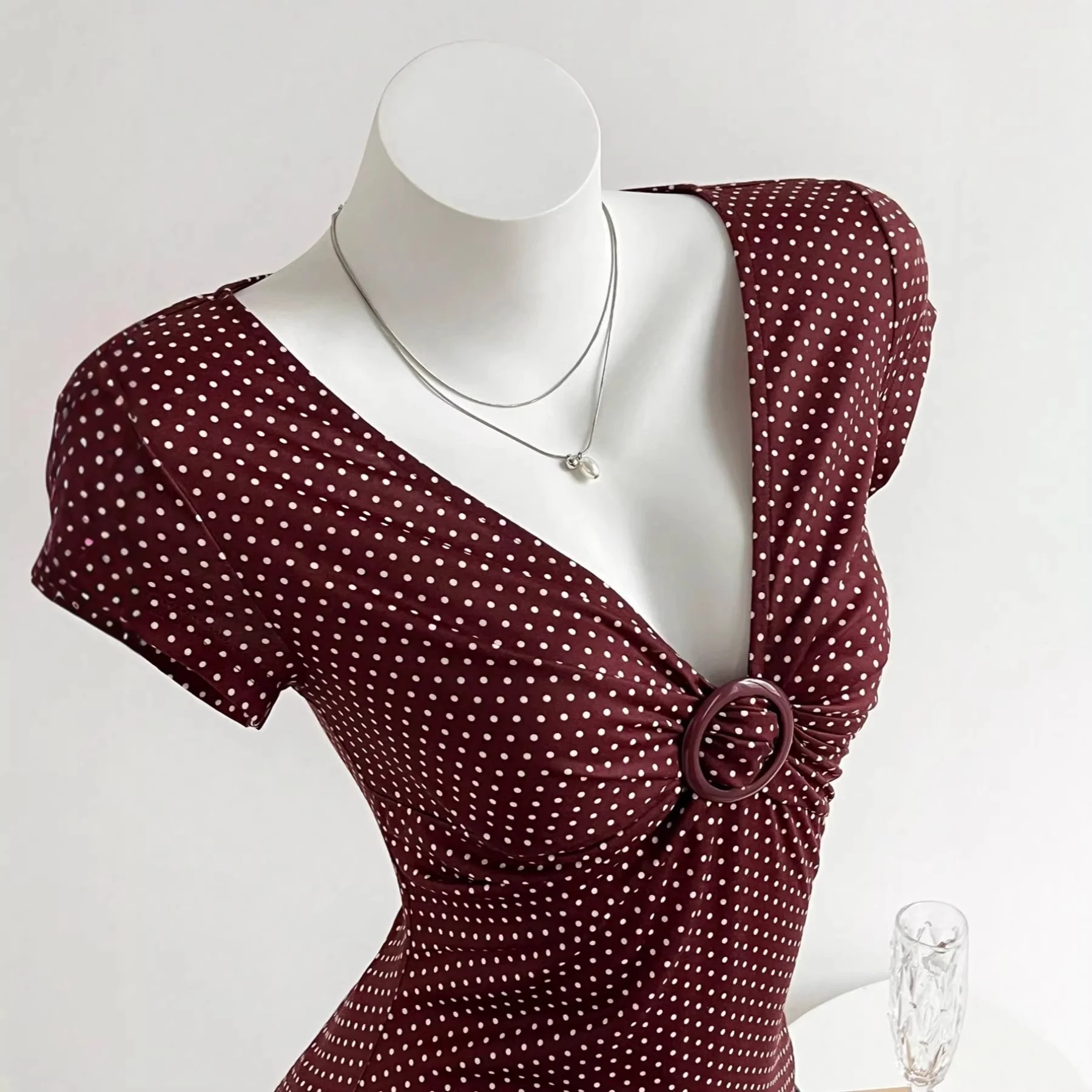 Damen Figurschmeichelndes Shirt mit dekorativem Ringdetail R&B - Image 7