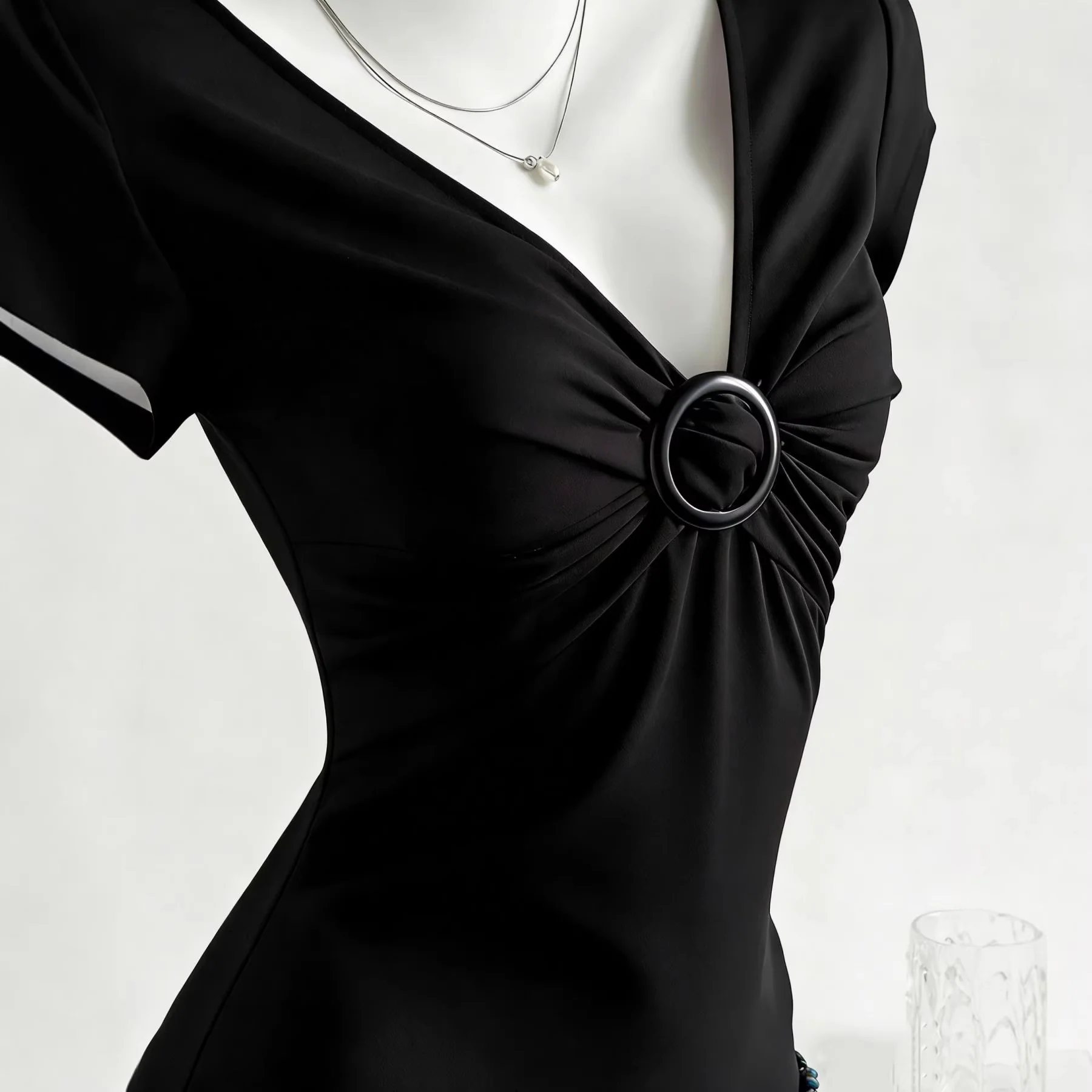 Damen Figurschmeichelndes Shirt mit dekorativem Ringdetail R&B - Image 8