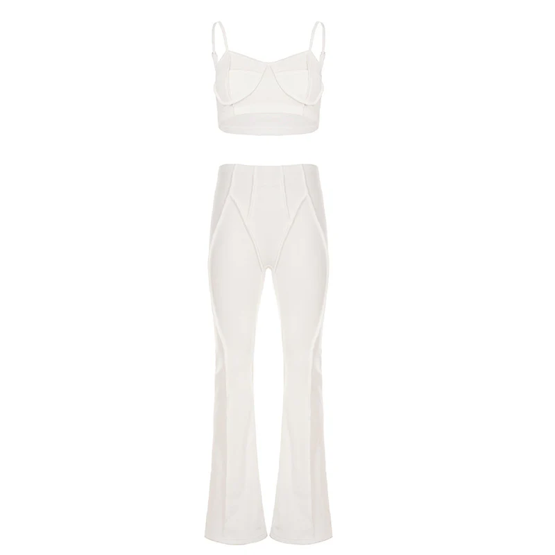 Damen Flared-Leggings mit hohem Bund und nahtlosem Design Heidi-Mode - Image 9