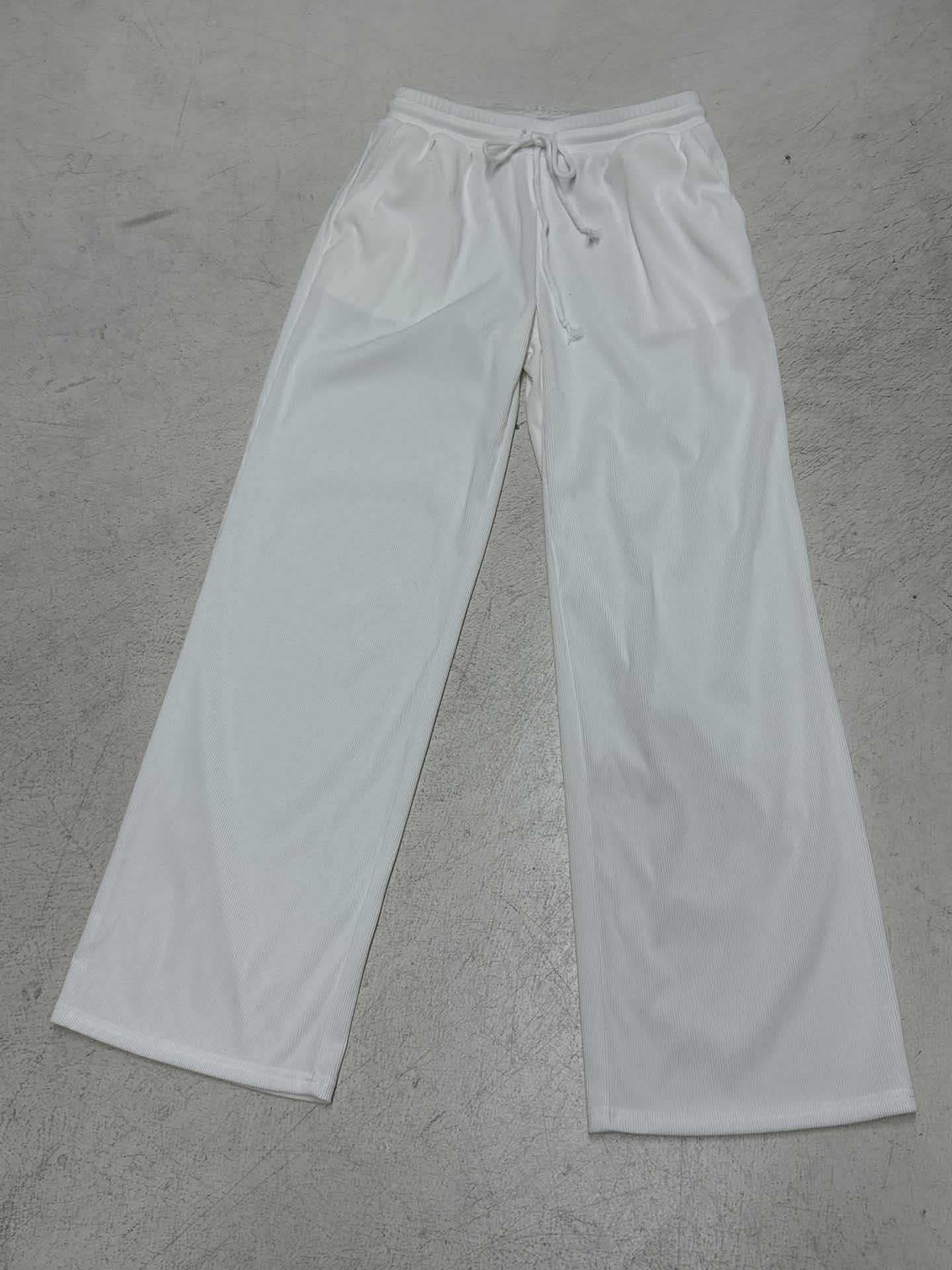 Damen Flared-Loungehose mit elastischem Bund und Bindebändern Heidi-Mode - Image 7