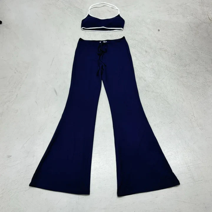 Damen Flared Pants und Bralette Set R&B - Image 7