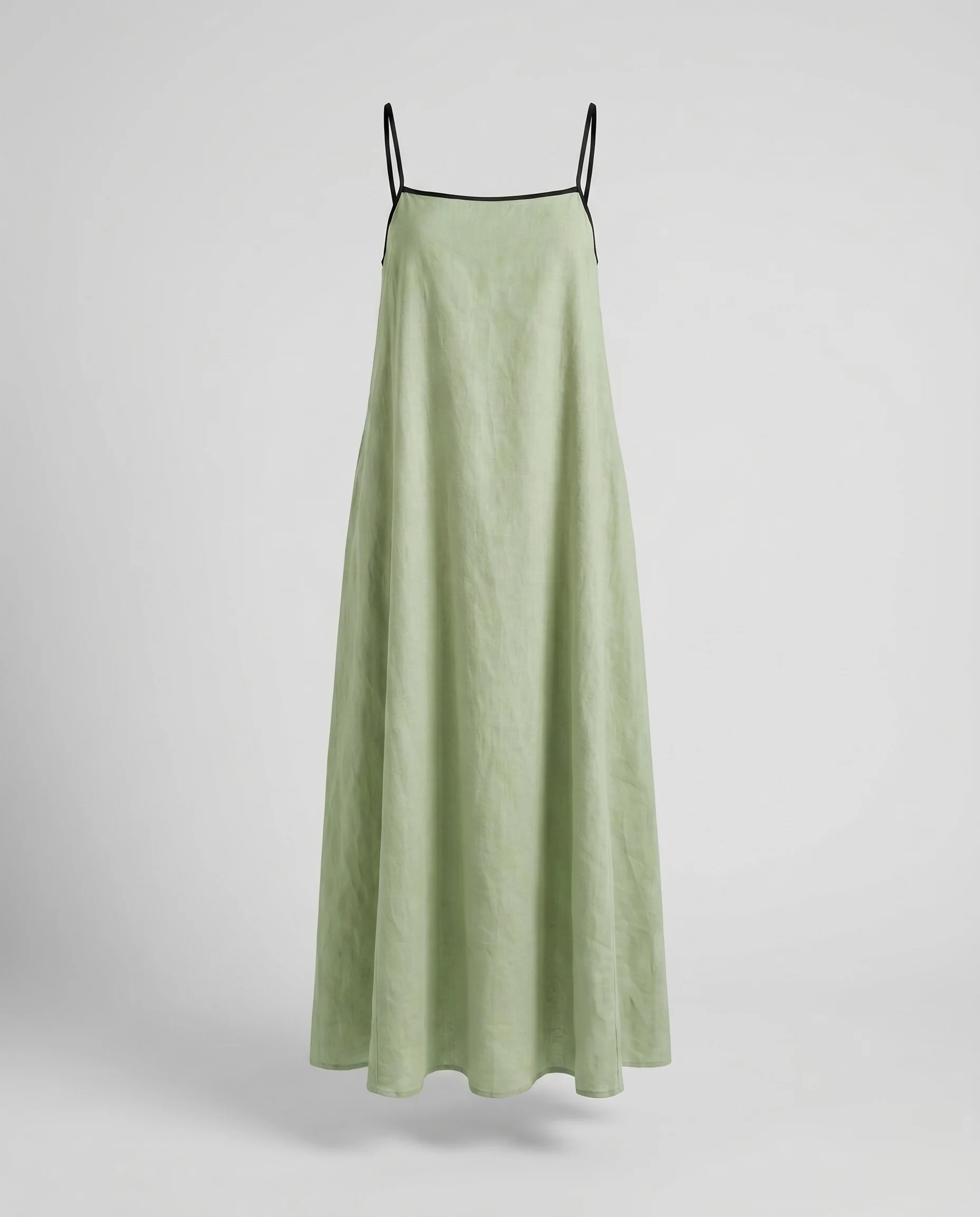 Damen Fließendes Maxikleid mit schmalen Spaghettiträgern und eleganter Silhouette R&B - Image 6