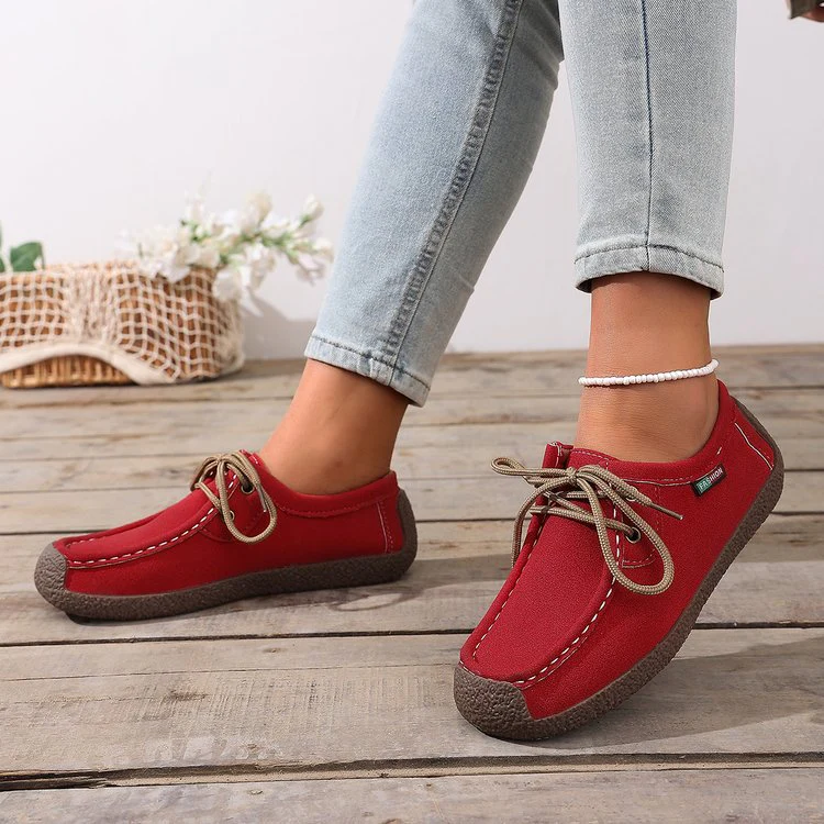 Damen Freizeit Sneaker mit elastischen Schnürsenkeln und rutschfester Sohle R&B - Image 6