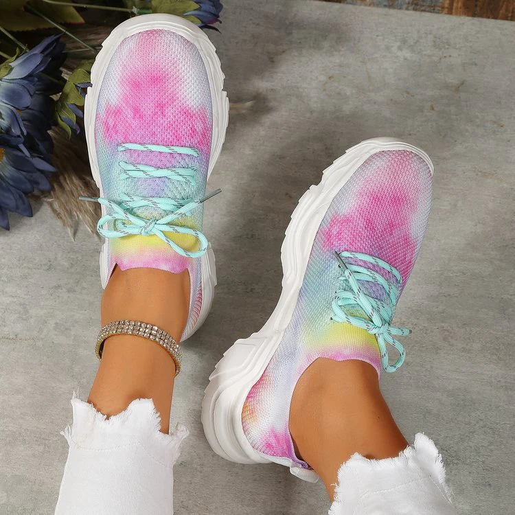 Damen Freizeit-Sneaker mit floralem Design und rutschfester Sohle R&B - Image 18