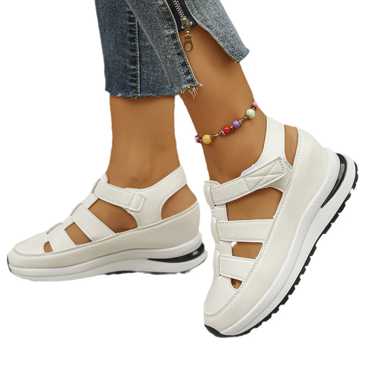 Damen Freizeitsneaker mit ergonomischem Design und verstellbaren Riemen R&B - Image 5
