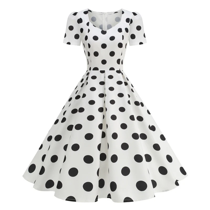 Damen Freizeitkleid mit floralem Design und schwingendem Rock R&B - Image 2