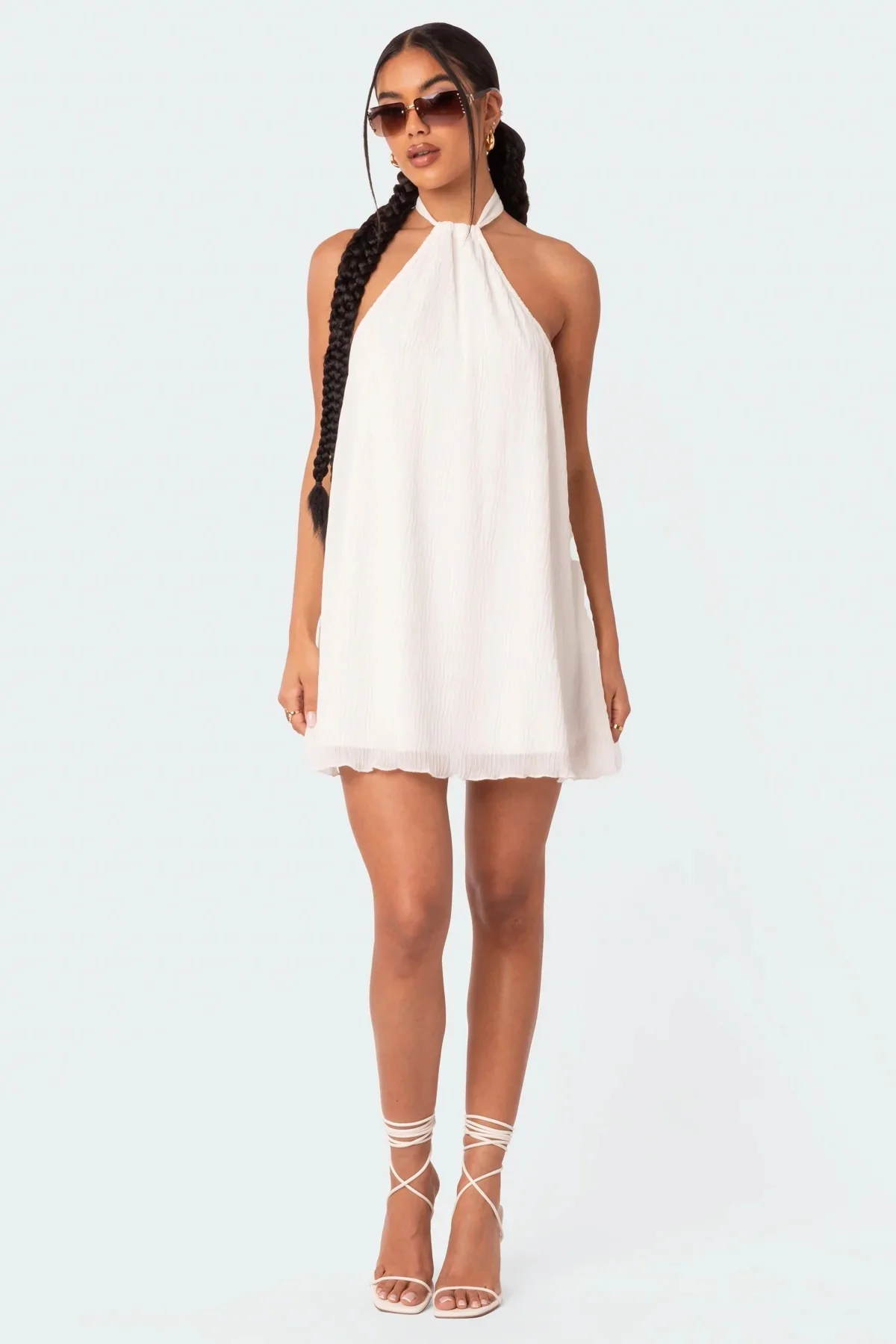 Damen Freizeitkleid mit Halterneck und fließendem Schnitt R&B - Image 6