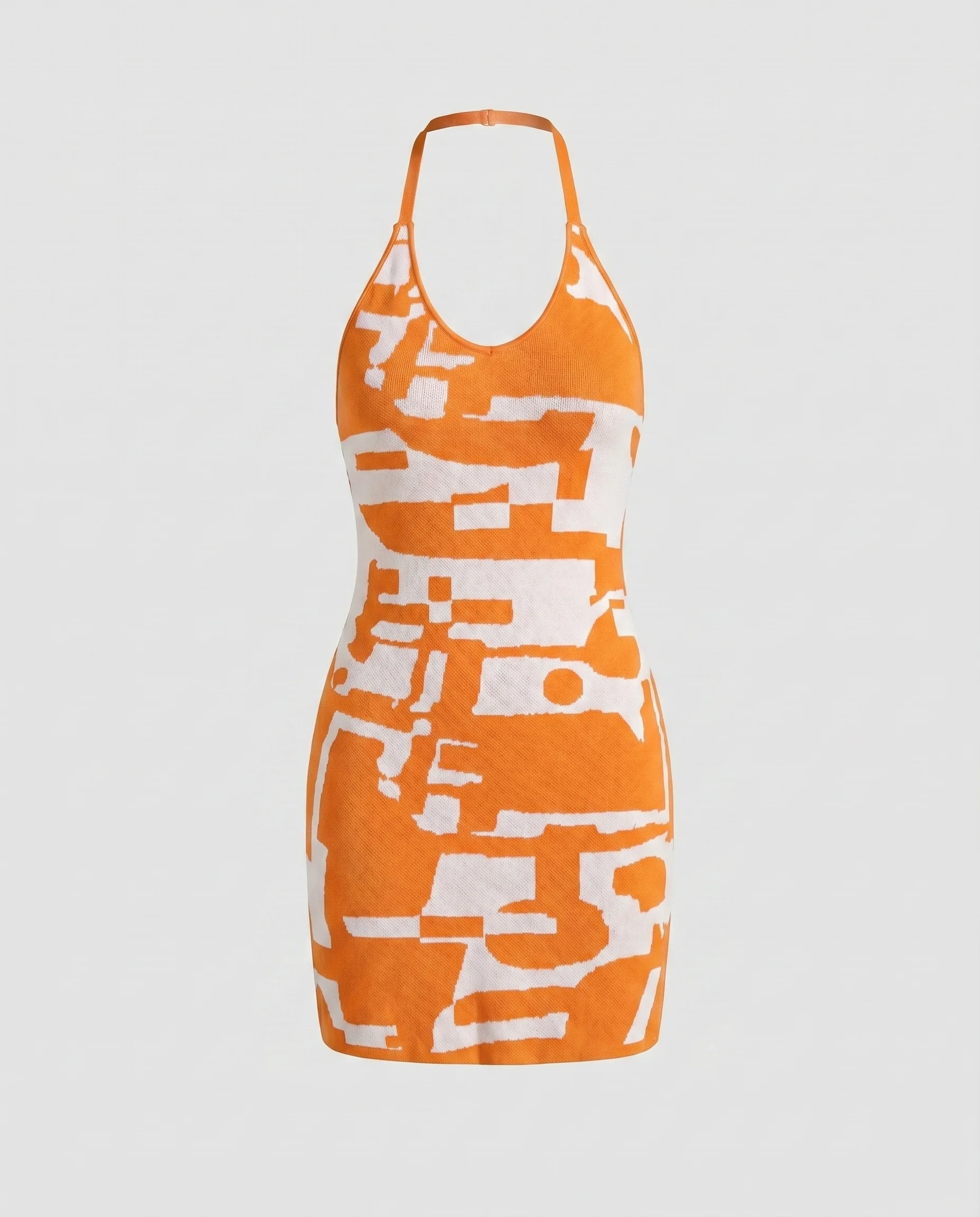 Damen Freizeitkleid mit modischem Blumenmuster und tiefem V-Ausschnitt - Image 6