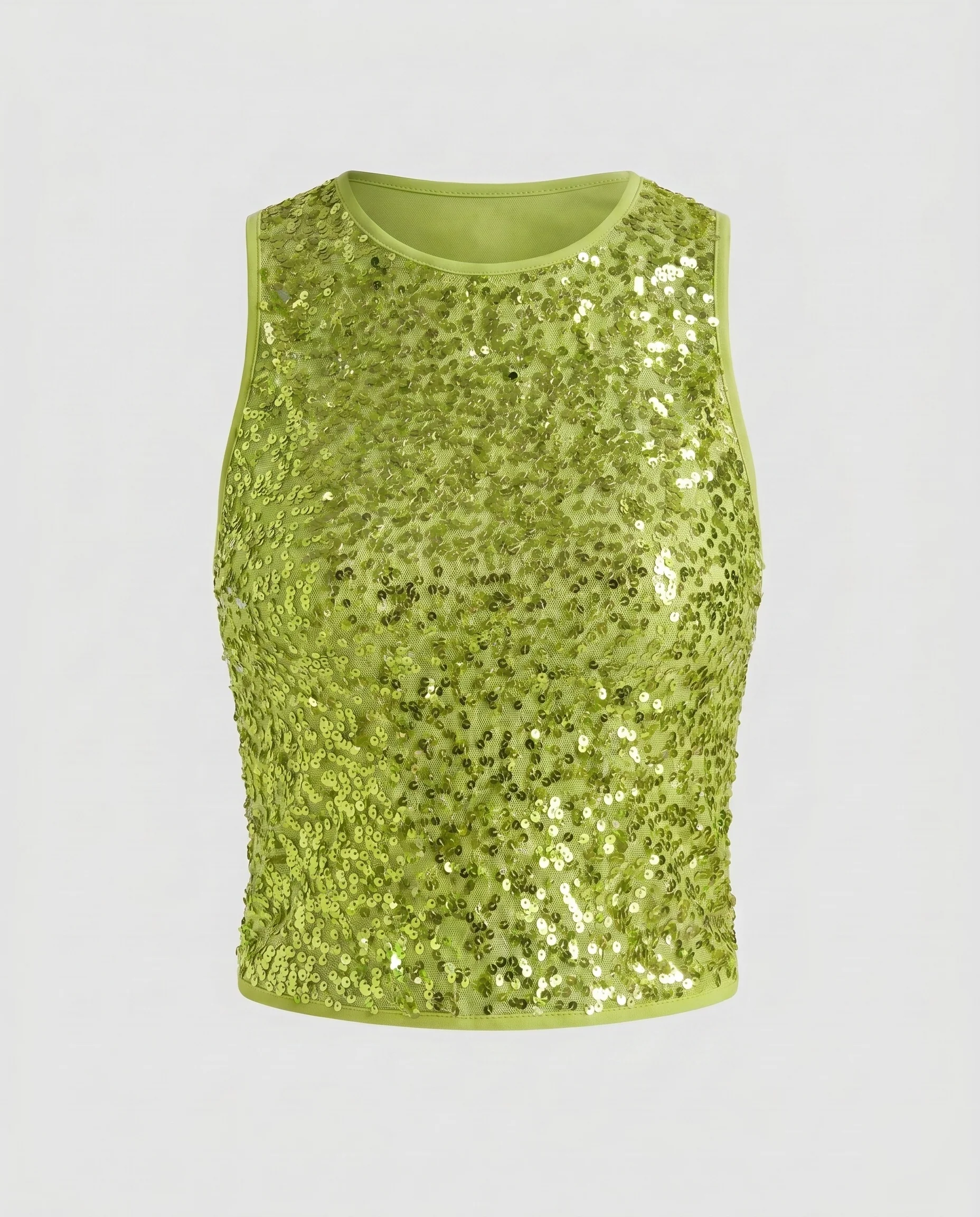 Damen Funkelndes Pailletten-Top mit sportlichem Schnitt R&B - Image 5