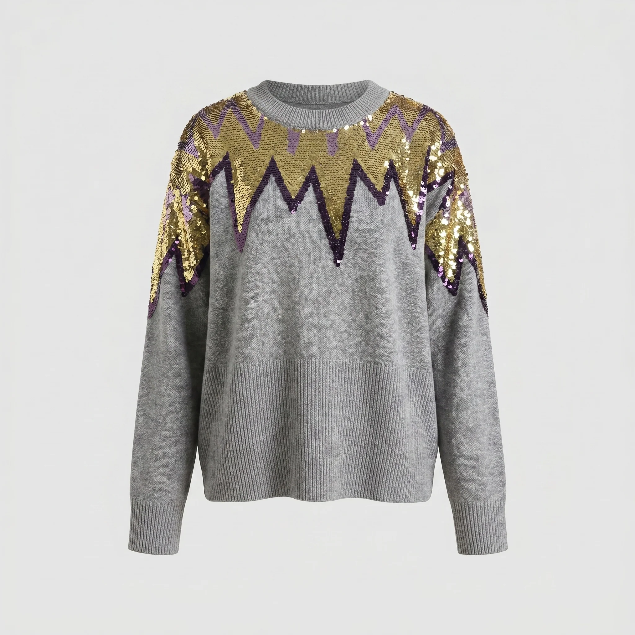 Damen Funkelndes Sweatshirt mit einzigartigem Glitzer-Design R&B - Image 4