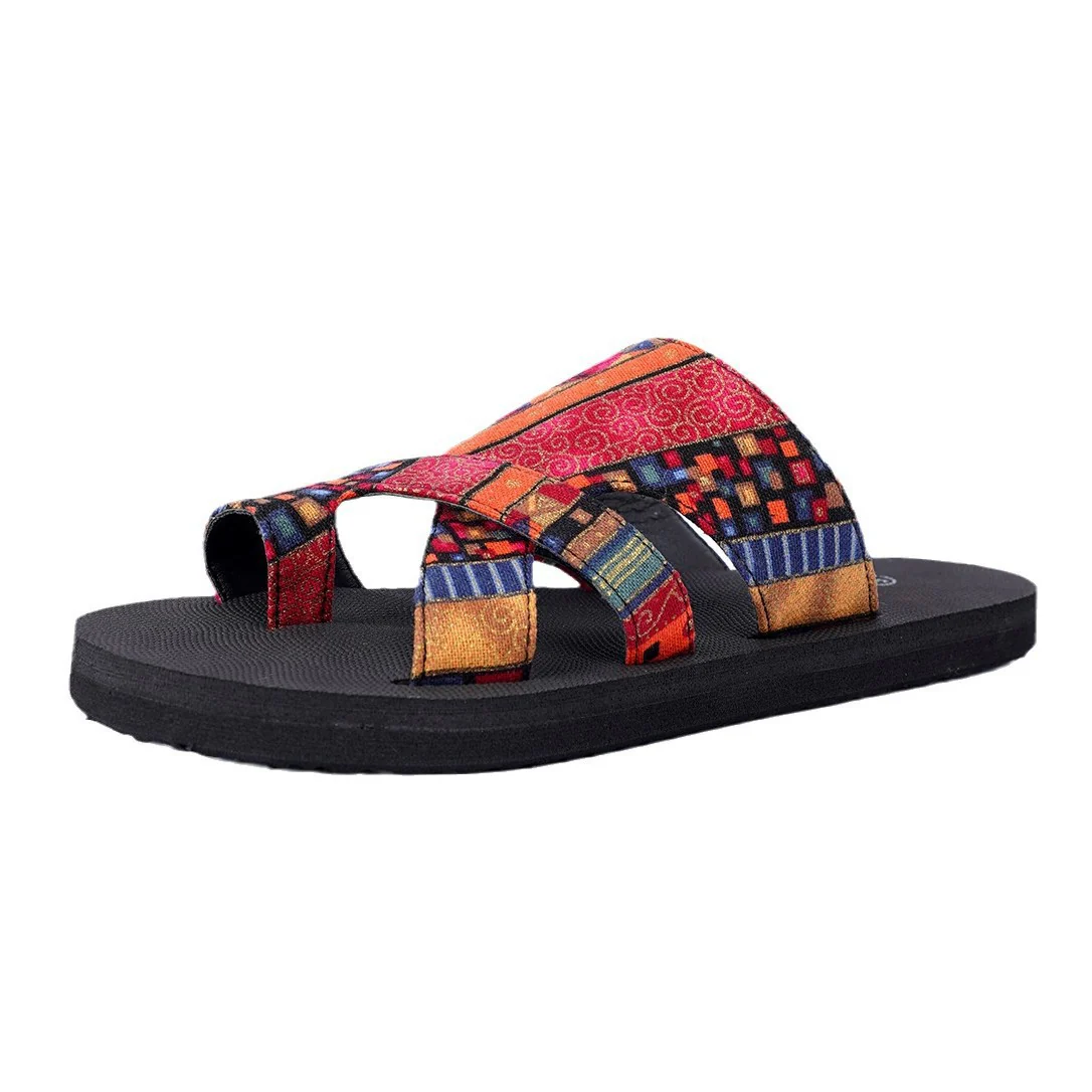 Damen Gemusterte Riemensandalen mit bequemer Sohle R&B - Image 5