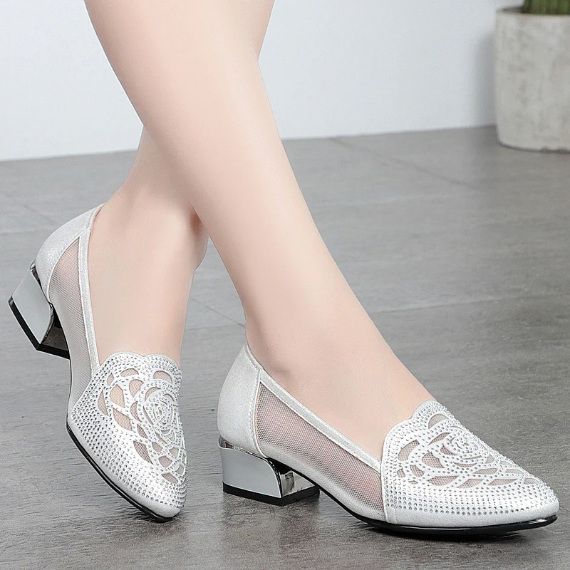 Damen Geschlossene Ballerinas mit floralem Spitzenmuster und rutschfester Sohle R&B - Image 6
